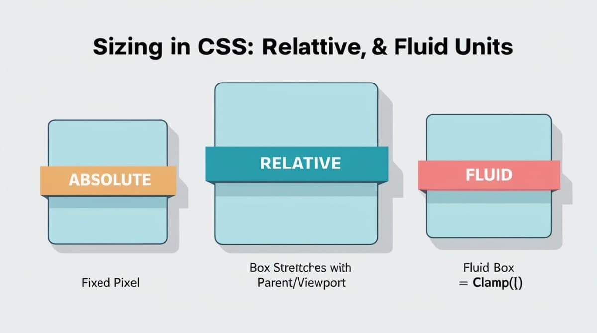 Sizing in CSS: Absolute, Relative & Fluid Units