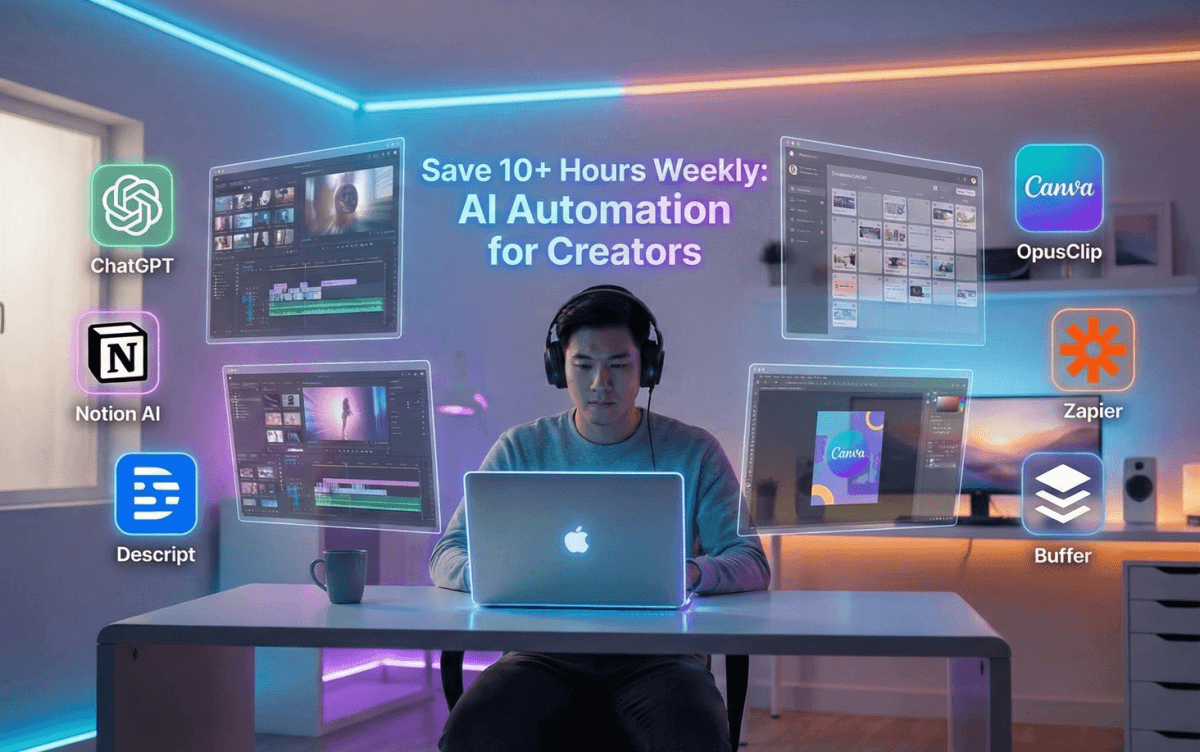 How to Build a Complete AI Automation Workflow for Content Creators (Step-by-Step)