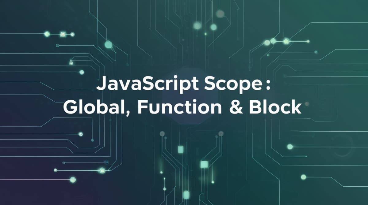 Mastering JavaScript Scope: The Ultimate Guide to Global, Function, Block Scope and the Scope Chain